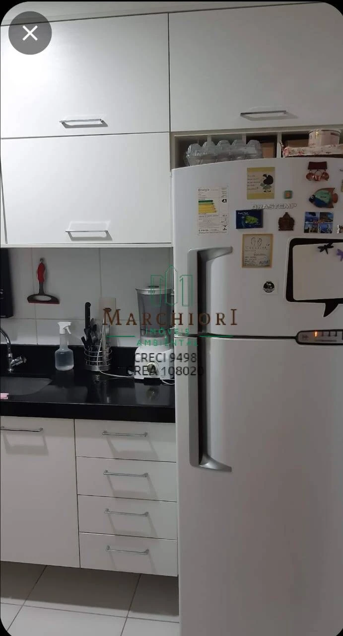 2 quartos, suíte, 3 banheiros, lazer na cobertura